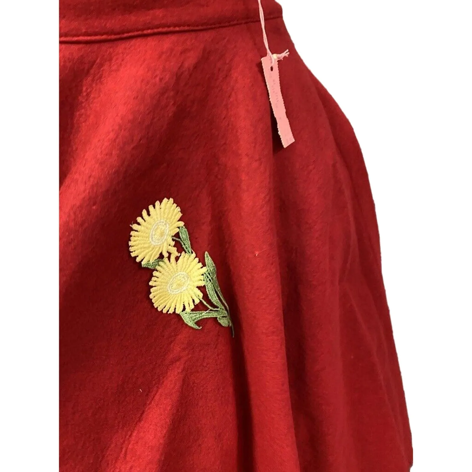 1950’s Felt NWT Sid Harris Skunk Applique Circle Skirt XS Rockabilly Red Or Blue