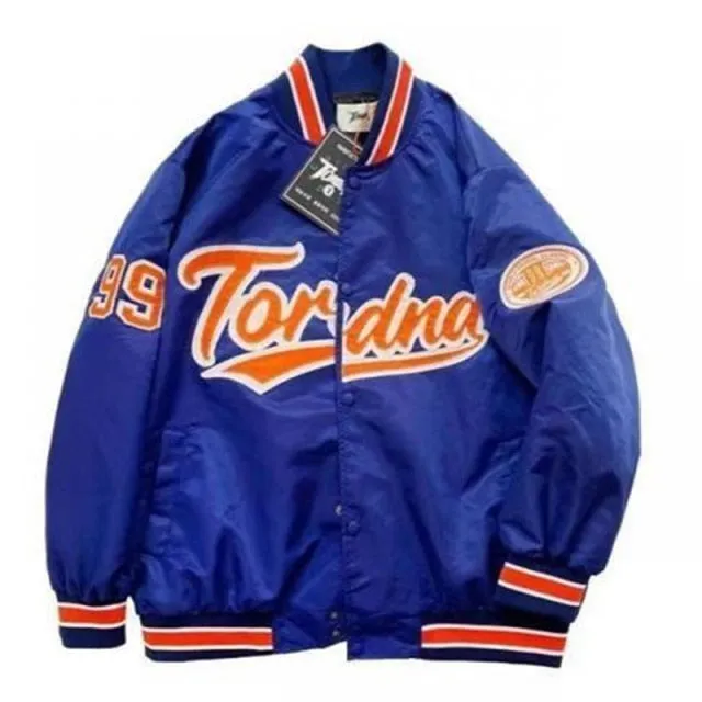 2021 Bomber Baseball Jacket Women Streetwear American Football PU Leather Outwear Women's London Neutrals Blue Varsity Jackets