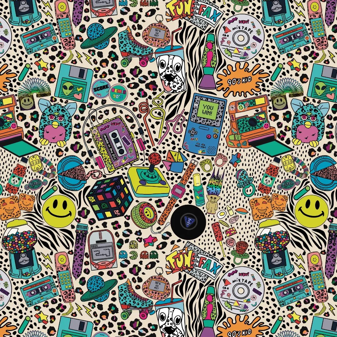 90s Wild Mix Circle Skirt