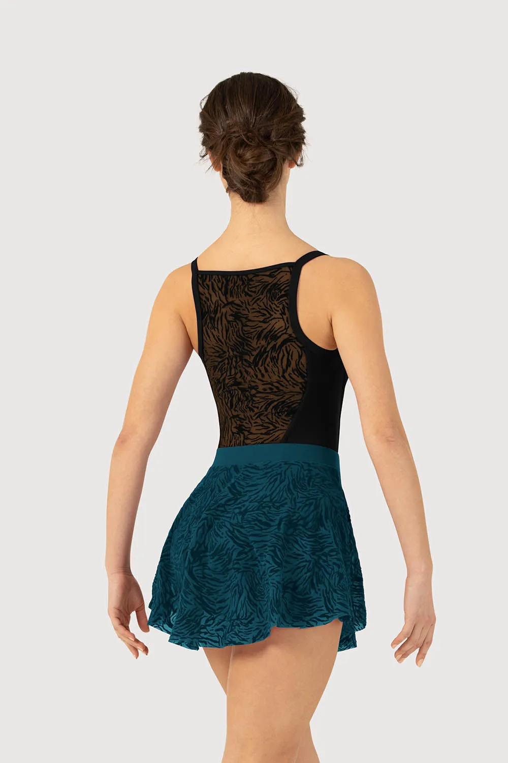 A51281 - Bloch Parisa Flocked Mesh Womens Skirt