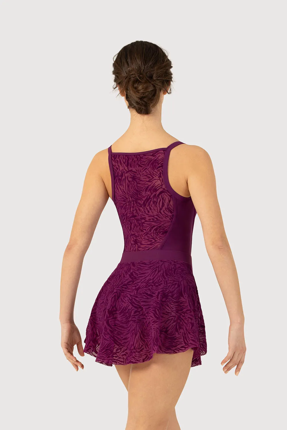 A51281 - Bloch Parisa Flocked Mesh Womens Skirt