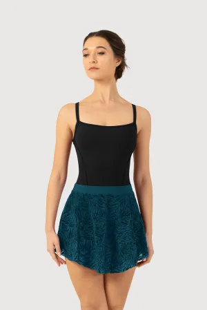 A51281 - Bloch Parisa Flocked Mesh Womens Skirt