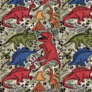 Abstract Dino Circle Skirt