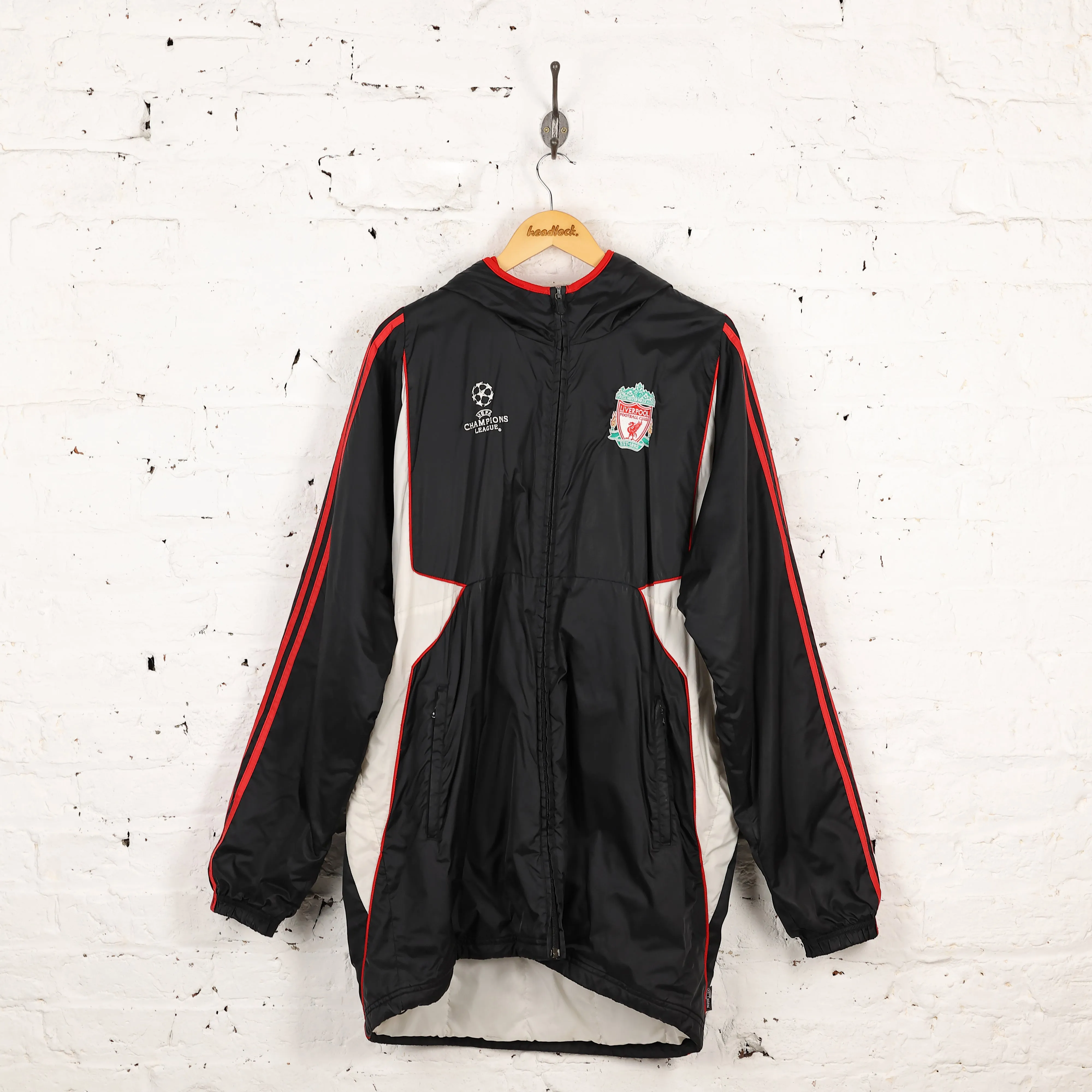 Adidas Liverpool Champions League Coaches Jacket - Black - L