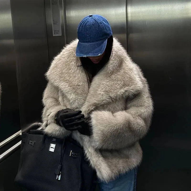 Alessia Fluffy Fur Coat