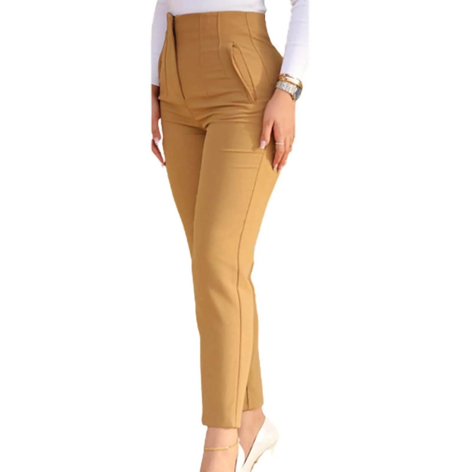 Allegra Hose - Women's slim-fit high-waisted pants for an elegant look