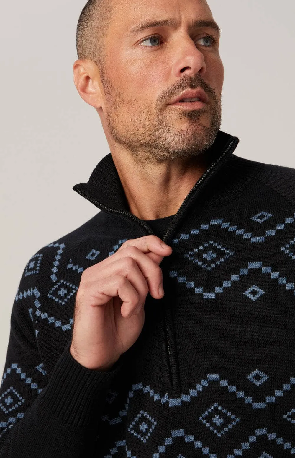 Alp-N-Rock Men's Brody Fairisle 1/2 Zip Sweater 2025