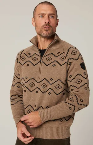 Alp-N-Rock Men's Brody Fairisle 1/2 Zip Sweater 2025