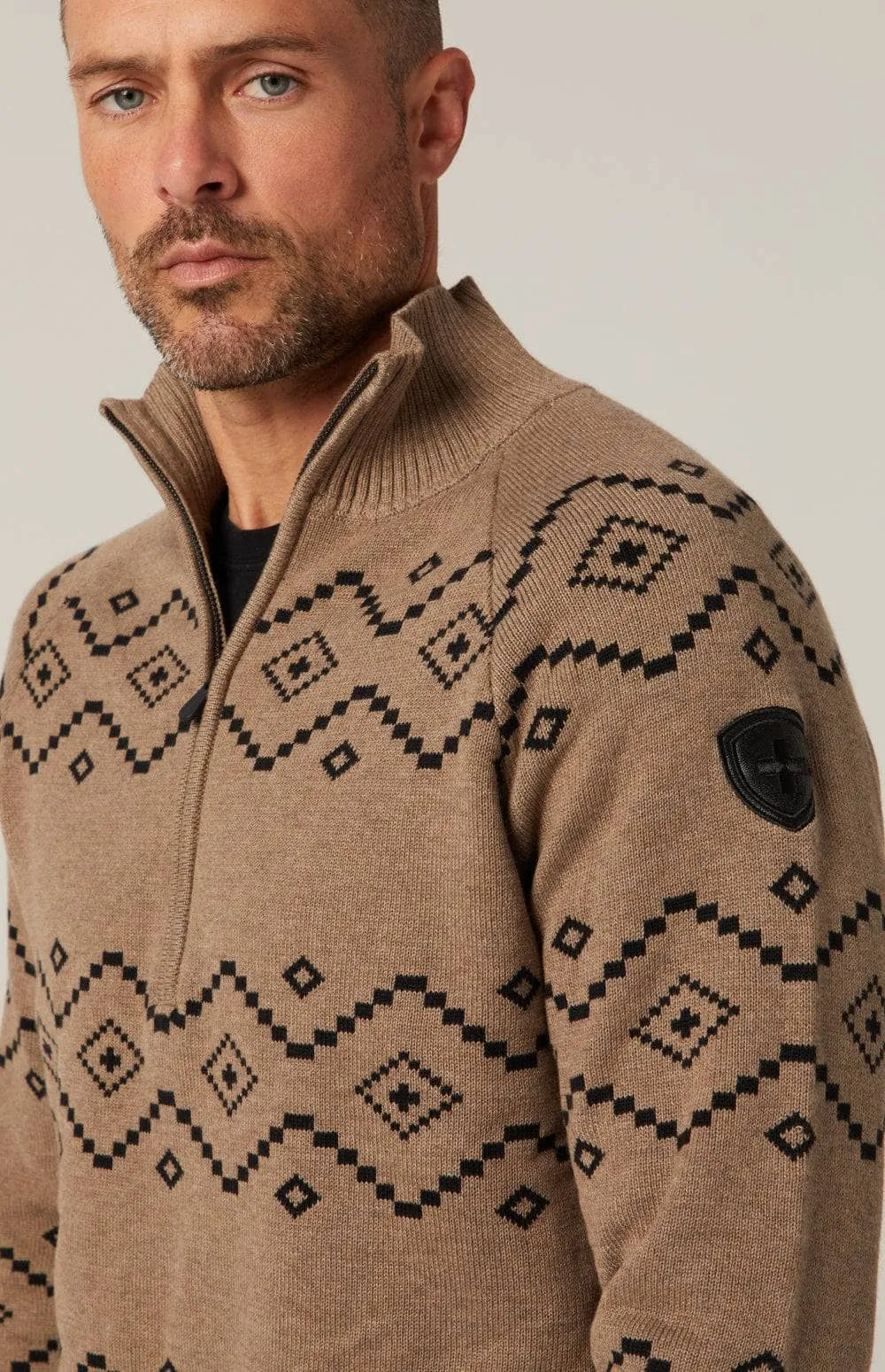 Alp-N-Rock Men's Brody Fairisle 1/2 Zip Sweater 2025
