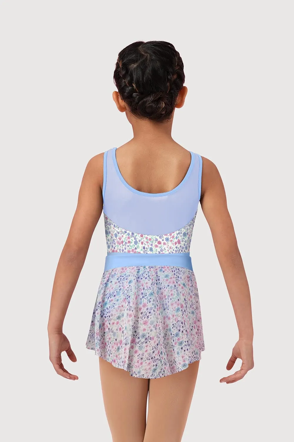 AM51085G - Mirella Ditsy Floral Pull On V Waist Girls Skirt