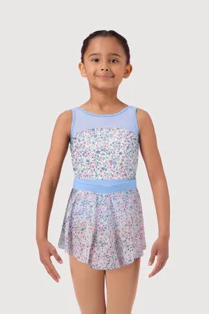 AM51085G - Mirella Ditsy Floral Pull On V Waist Girls Skirt