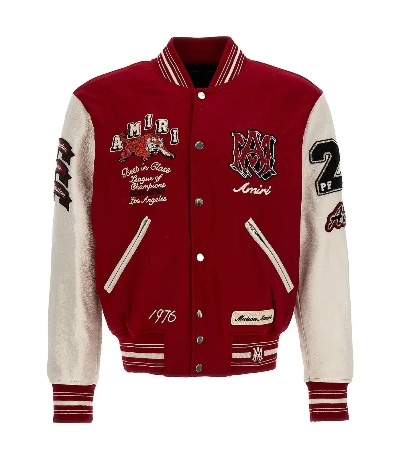 Amiri Red Varsity Jacket