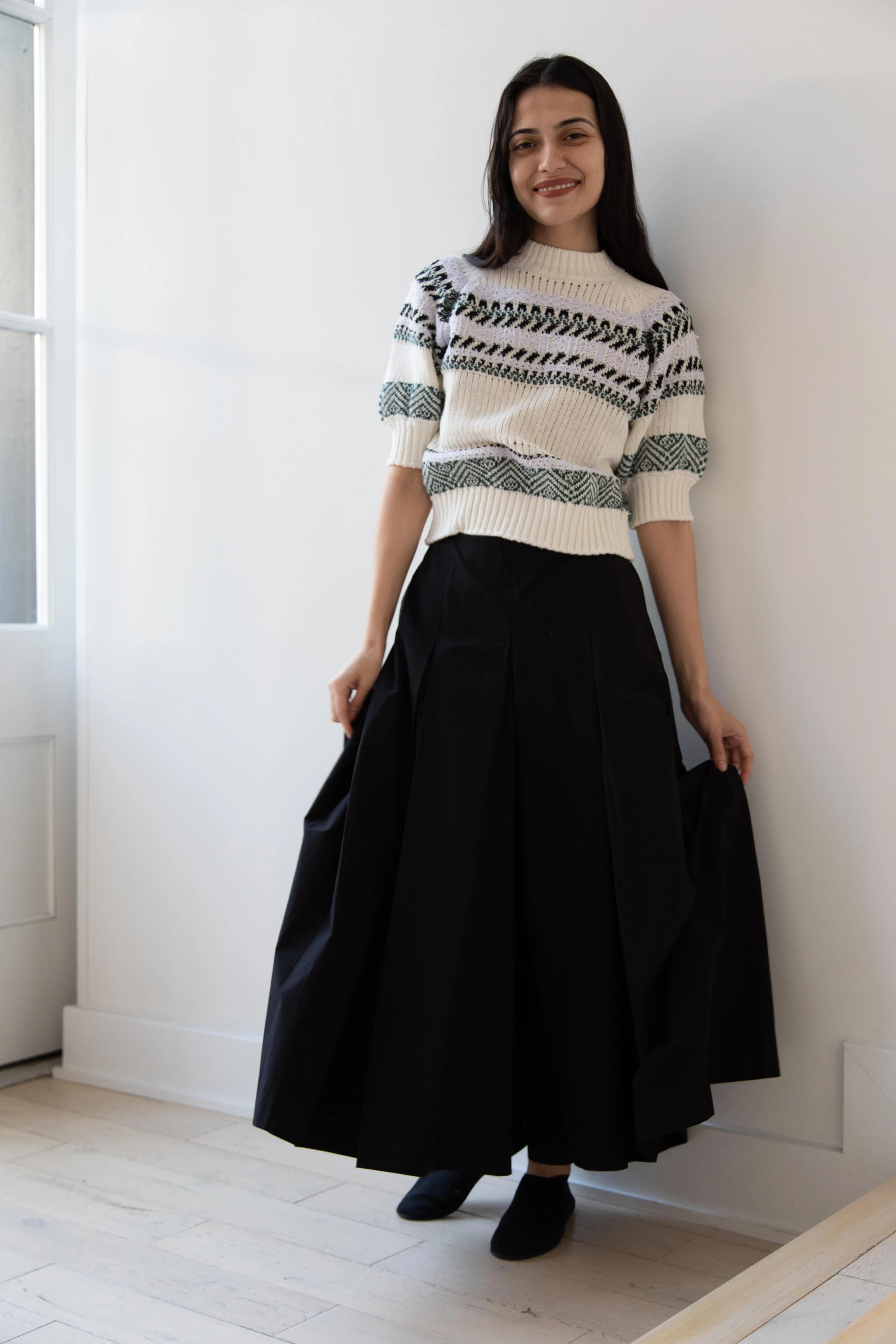 Aseedonclöud | Family Traditions Knit Top in Off White