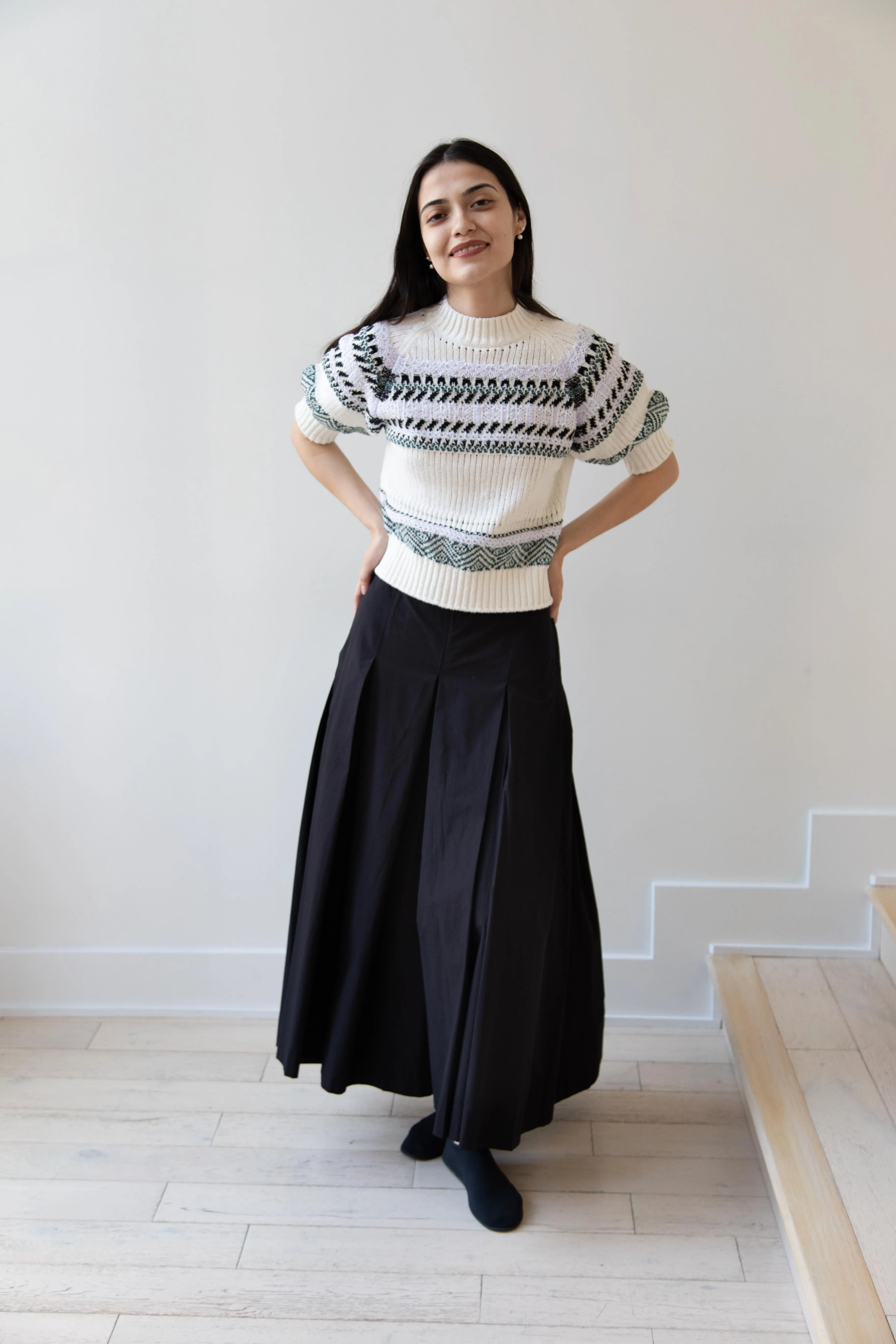 Aseedonclöud | Family Traditions Knit Top in Off White