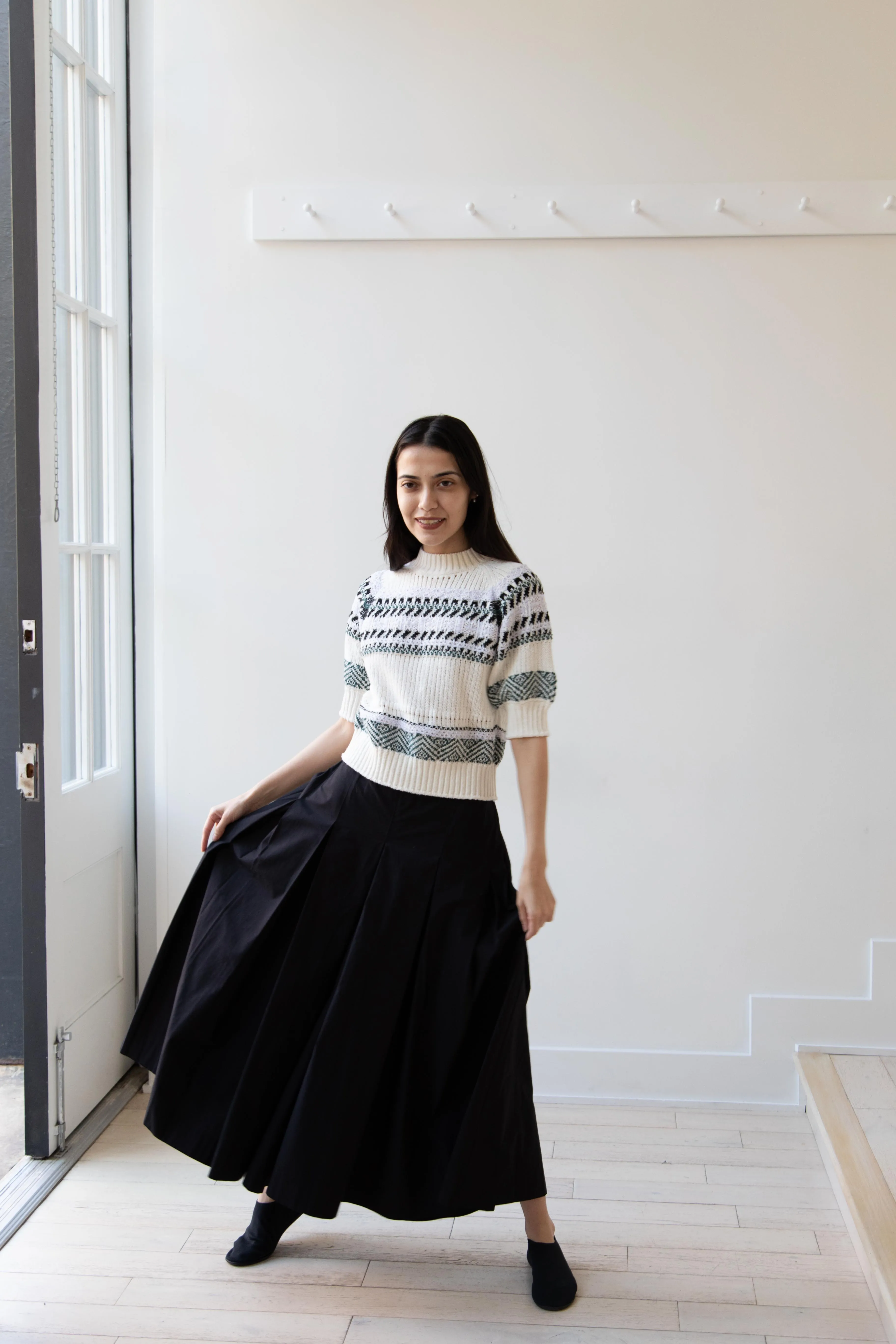 Aseedonclöud | Family Traditions Knit Top in Off White