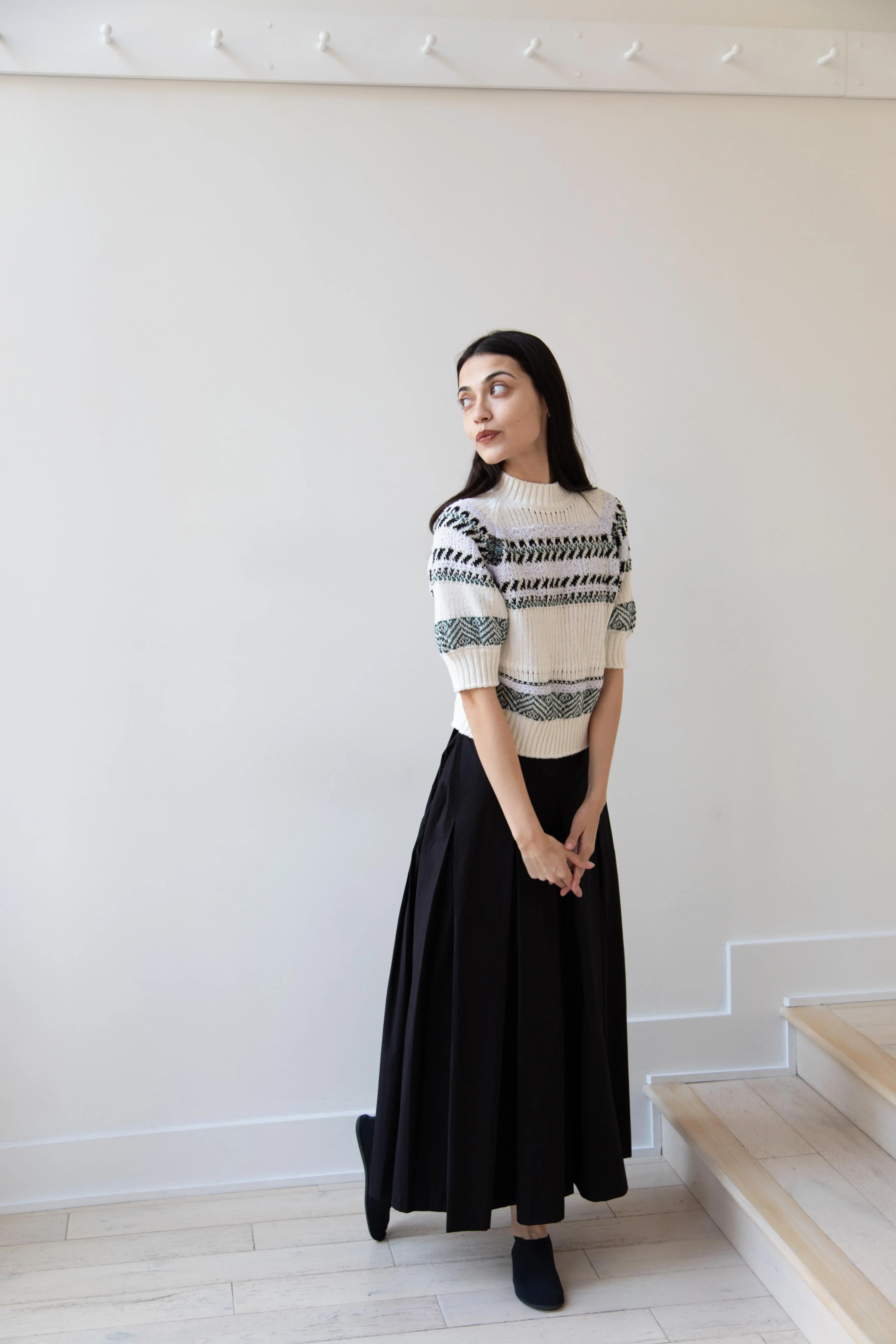 Aseedonclöud | Family Traditions Knit Top in Off White