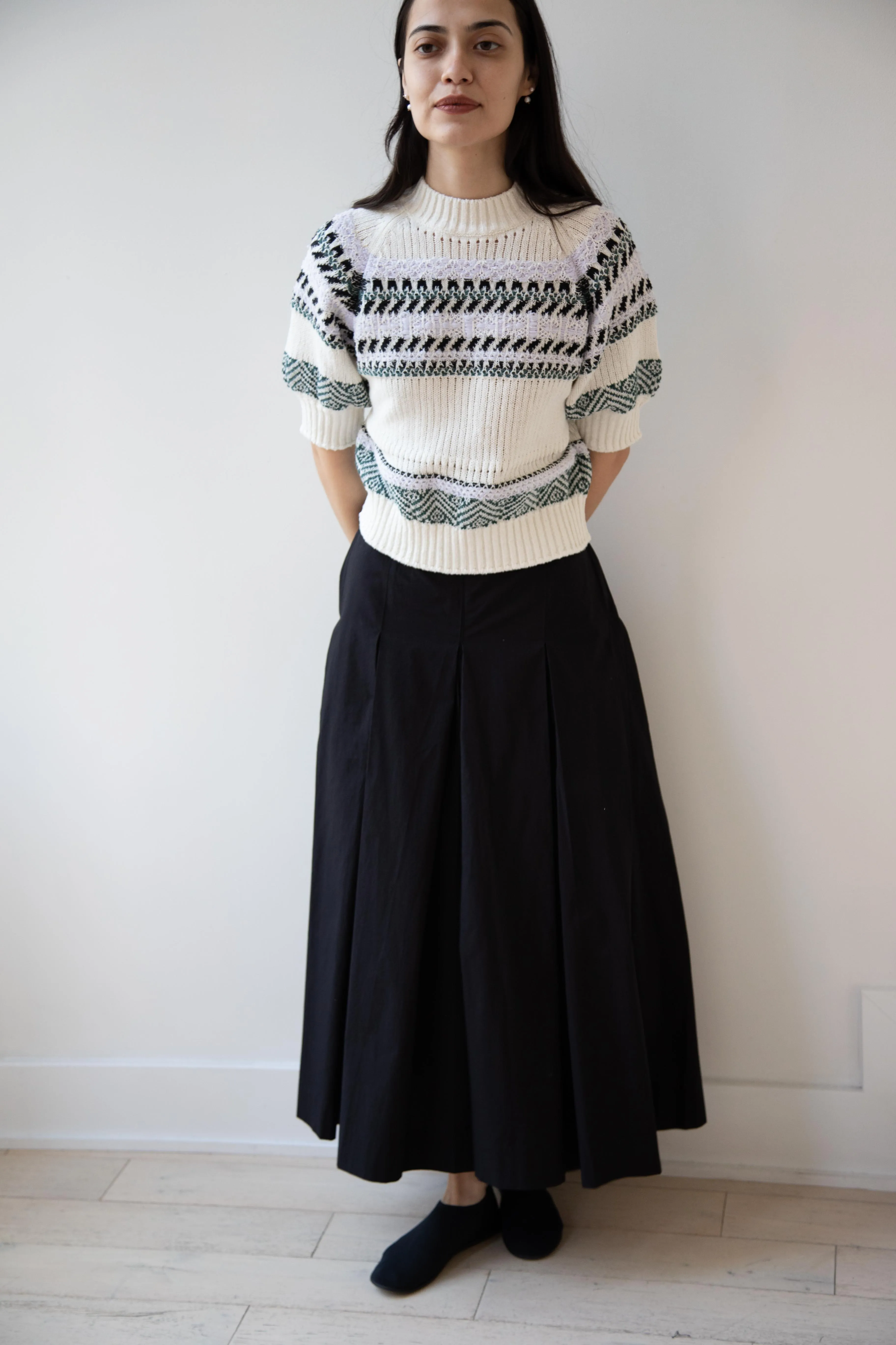 Aseedonclöud | Family Traditions Knit Top in Off White