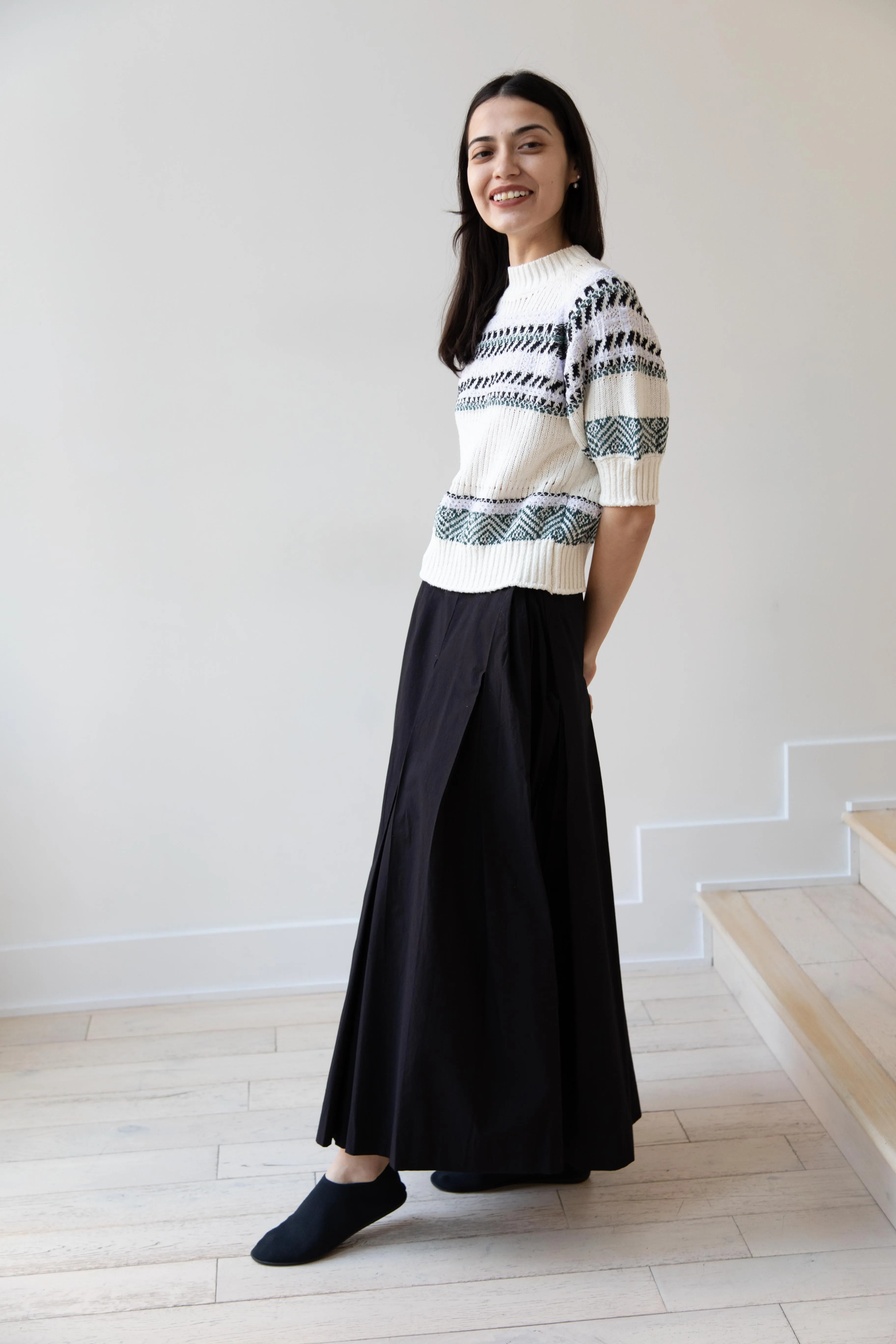 Aseedonclöud | Family Traditions Knit Top in Off White