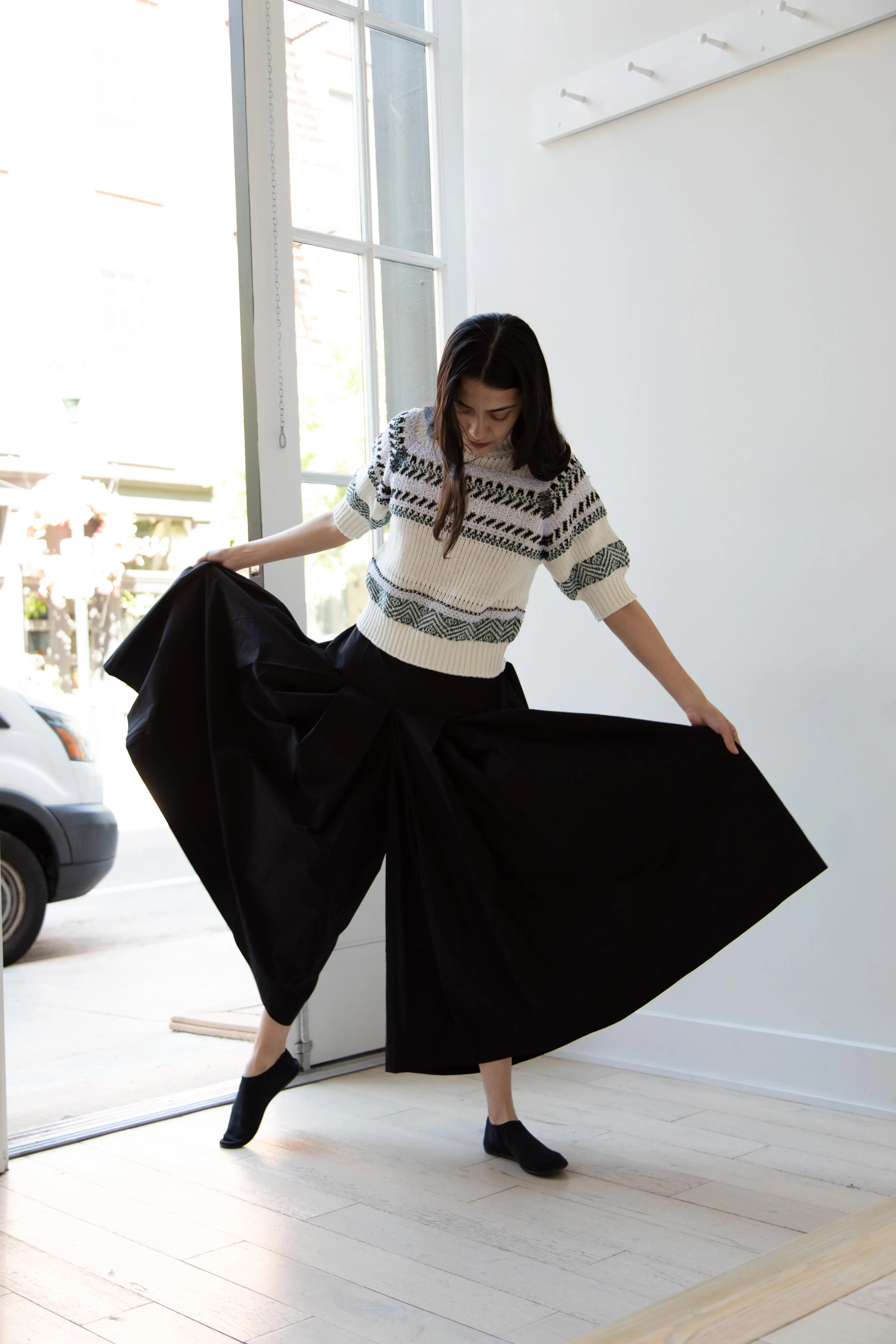 Aseedonclöud | Family Traditions Knit Top in Off White