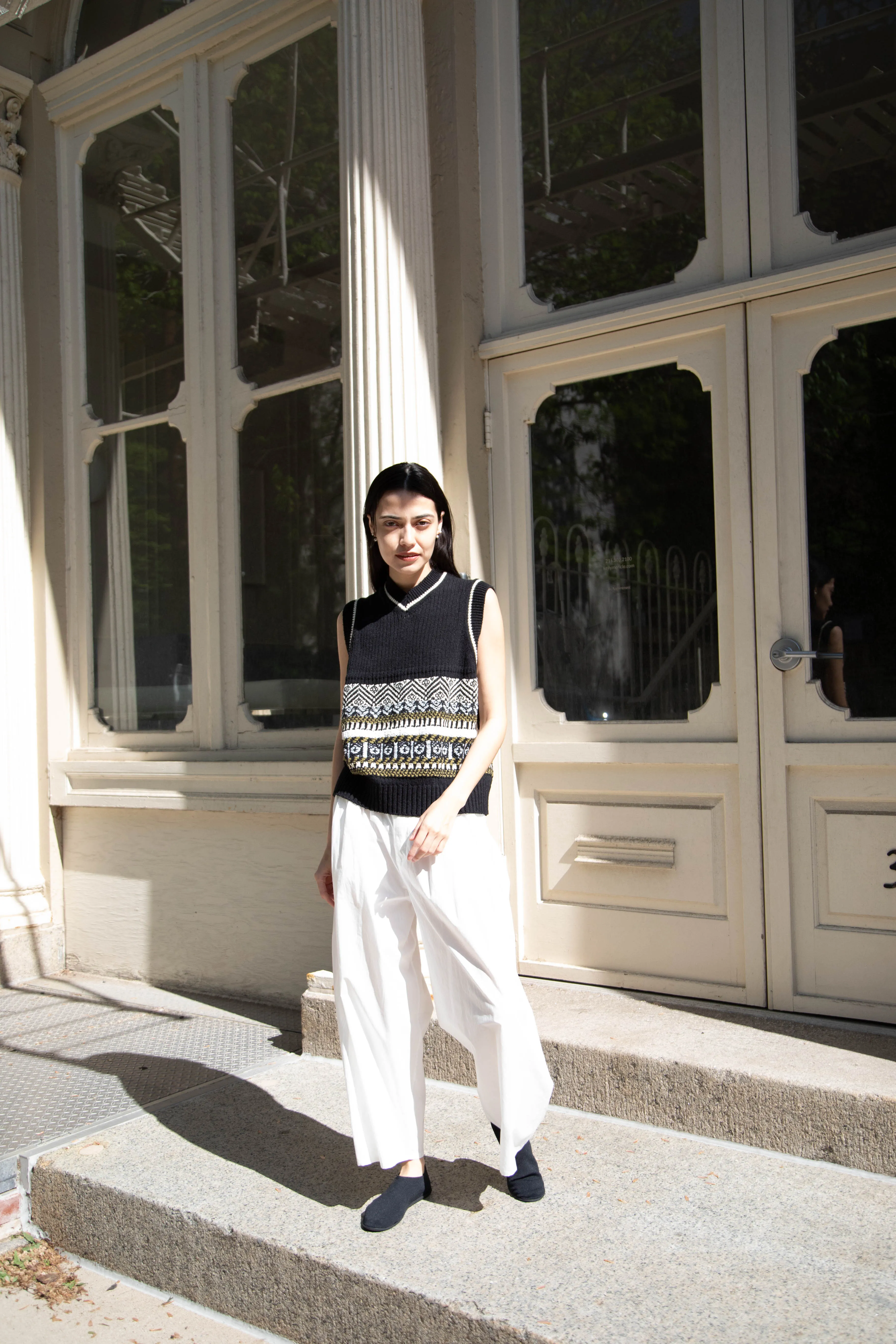 Aseedonclöud | Family Traditions Knit Vest in Black