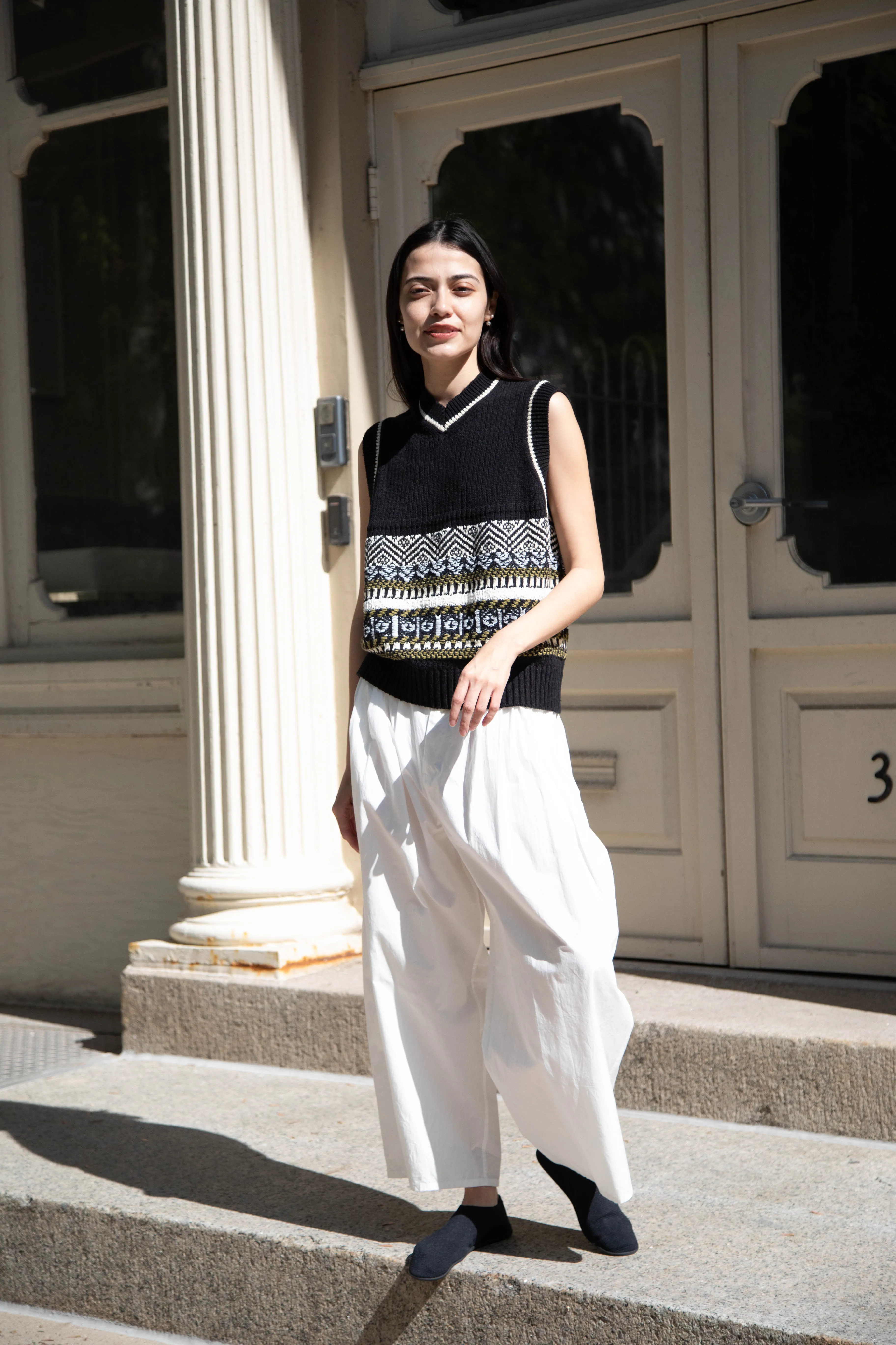 Aseedonclöud | Family Traditions Knit Vest in Black