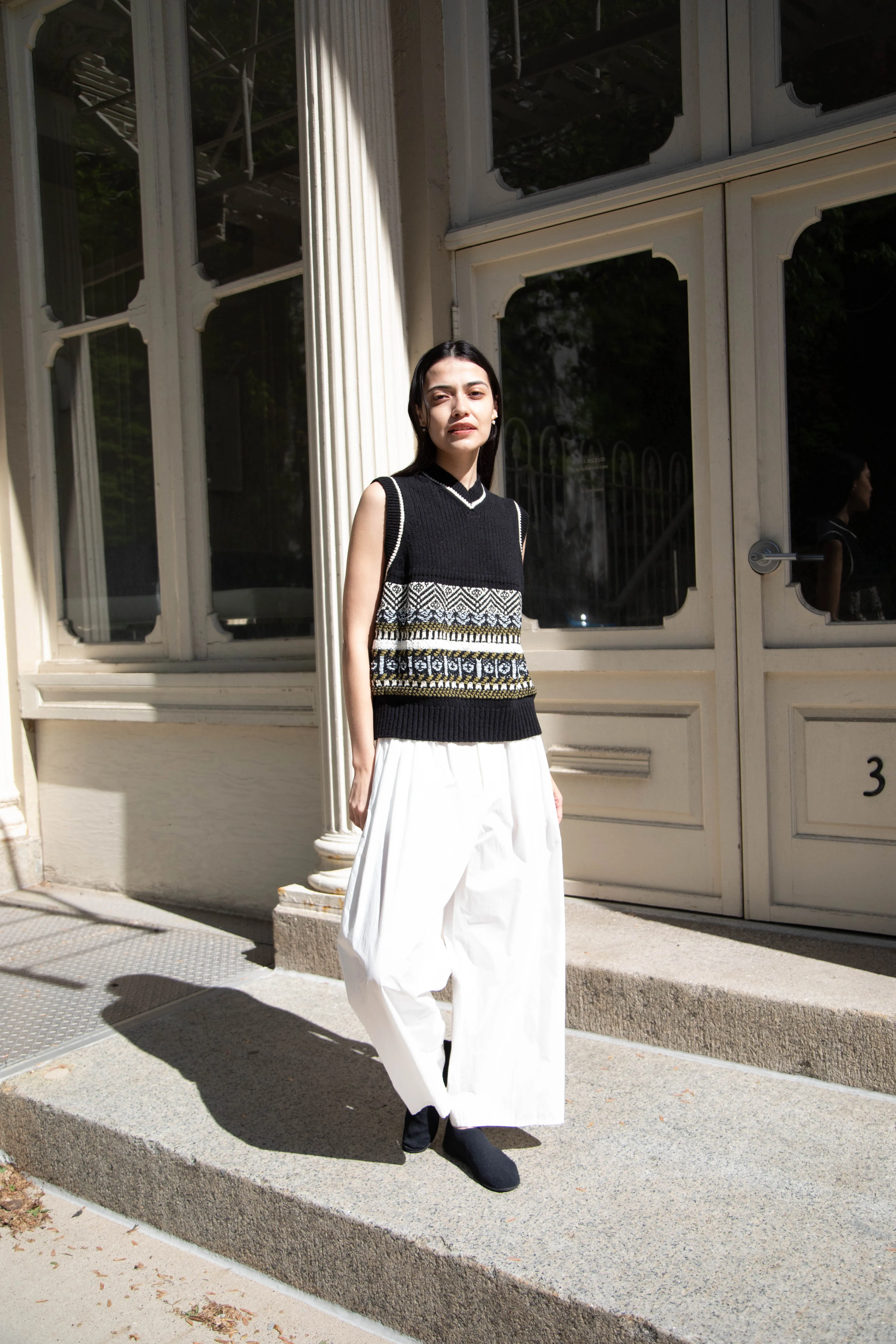 Aseedonclöud | Family Traditions Knit Vest in Black