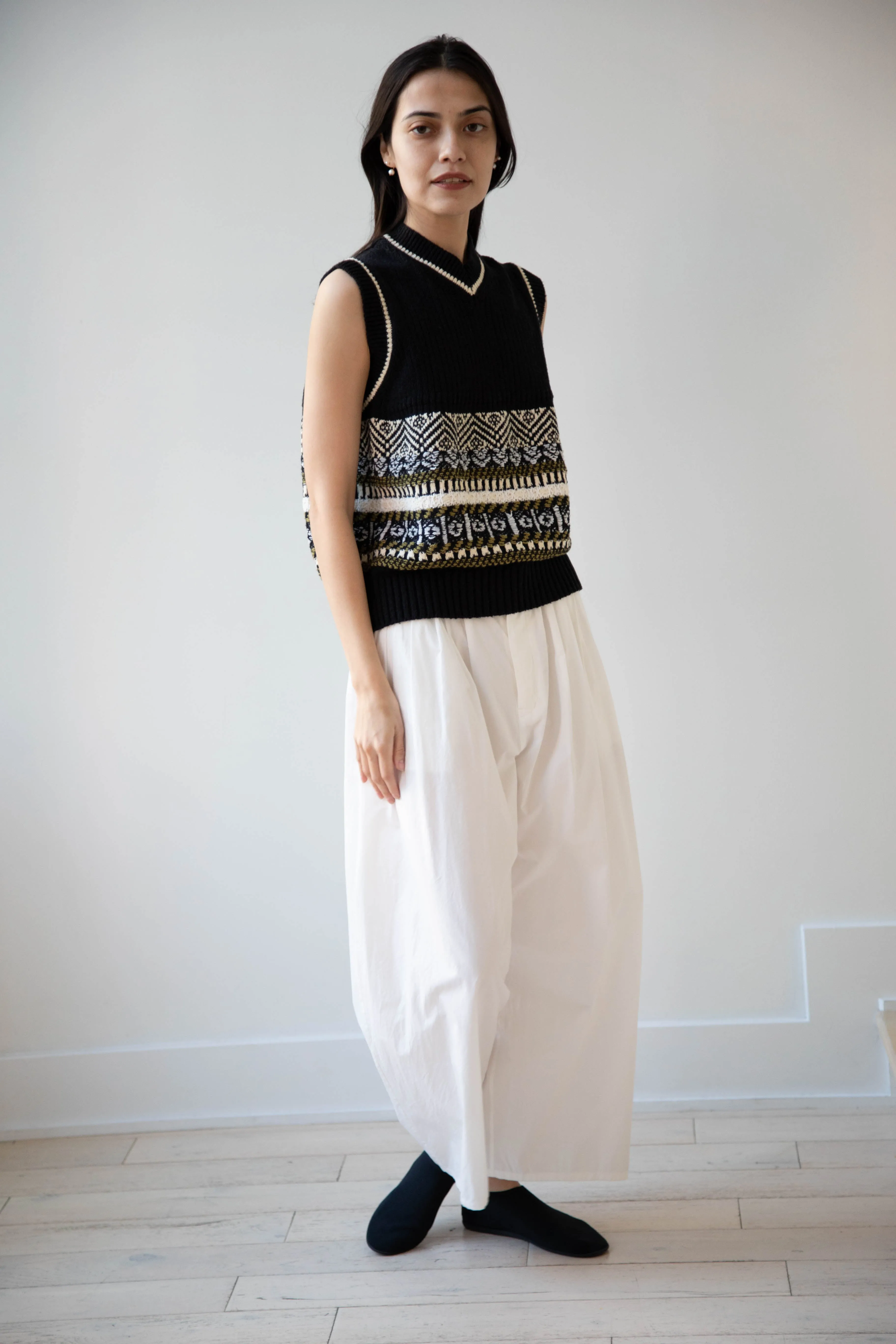 Aseedonclöud | Family Traditions Knit Vest in Black