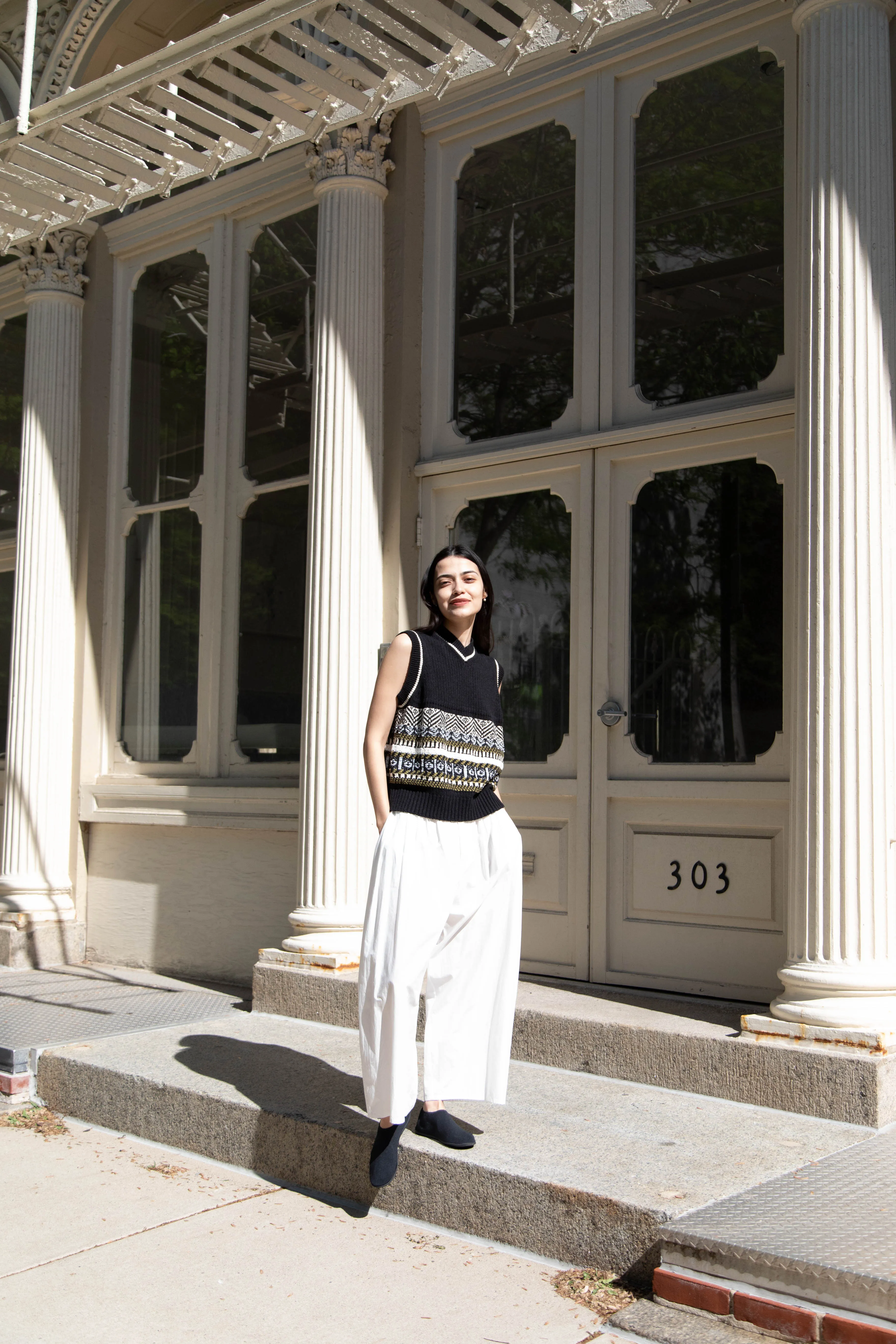 Aseedonclöud | Family Traditions Knit Vest in Black