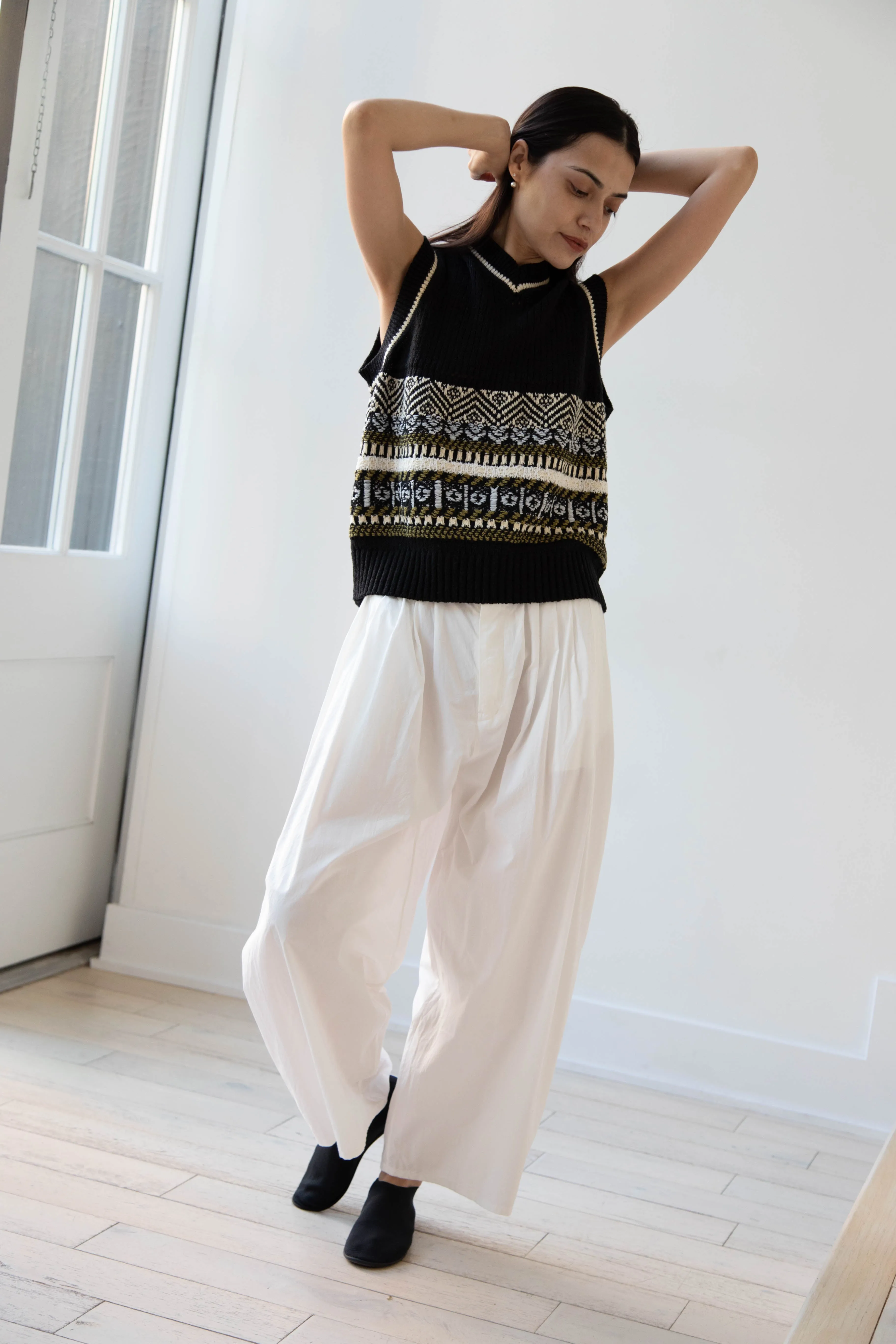 Aseedonclöud | Family Traditions Knit Vest in Black