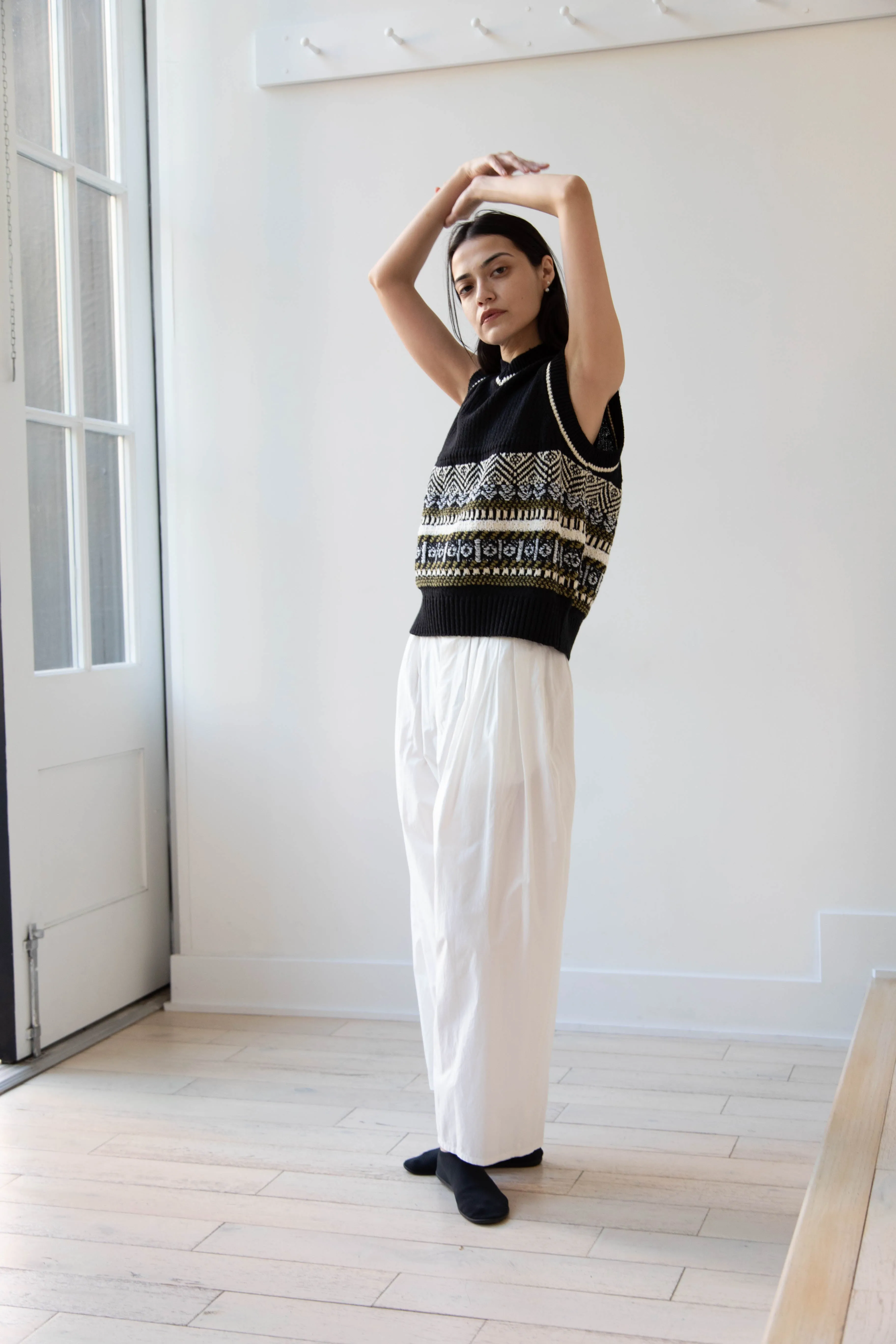 Aseedonclöud | Family Traditions Knit Vest in Black