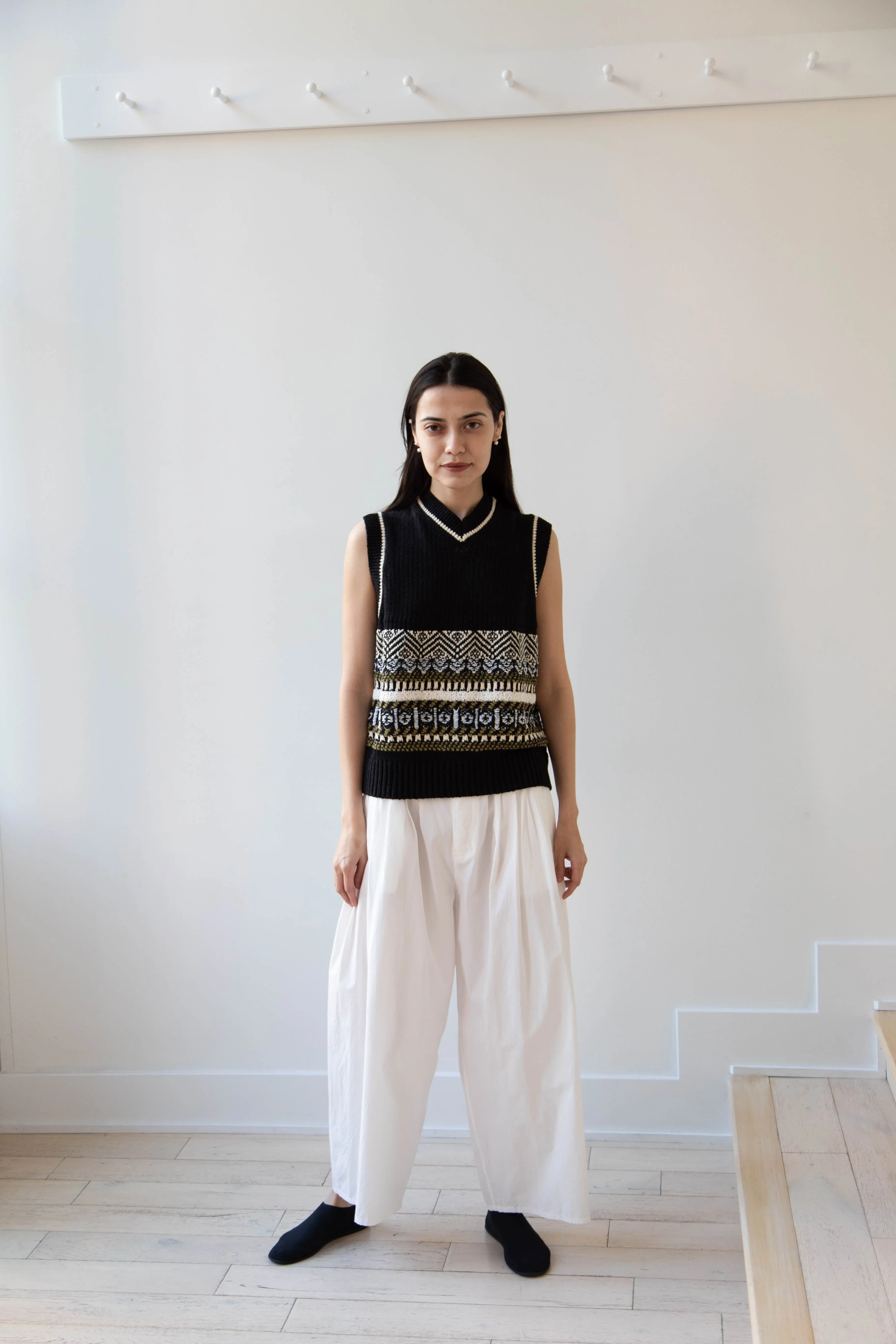 Aseedonclöud | Family Traditions Knit Vest in Black