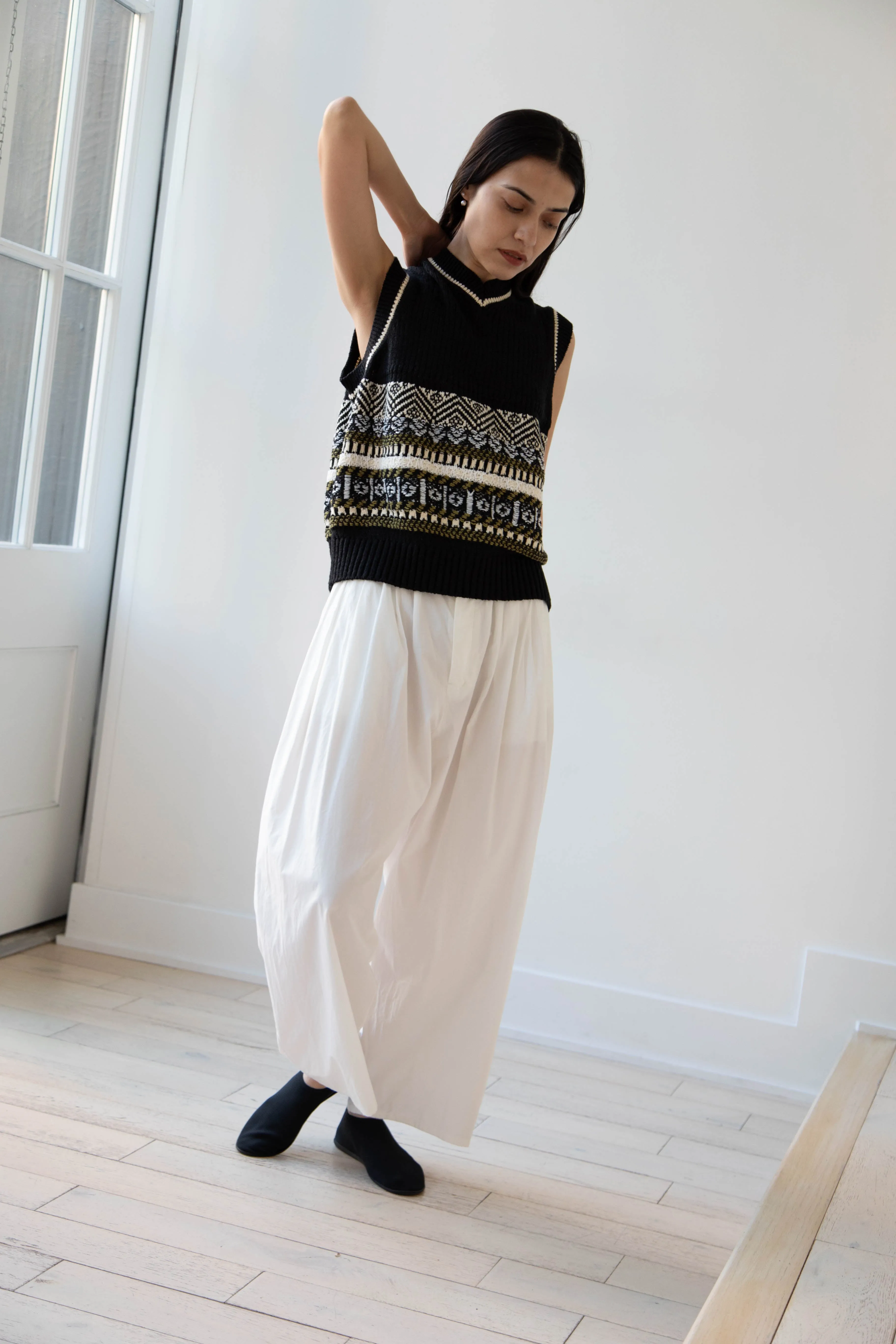 Aseedonclöud | Family Traditions Knit Vest in Black