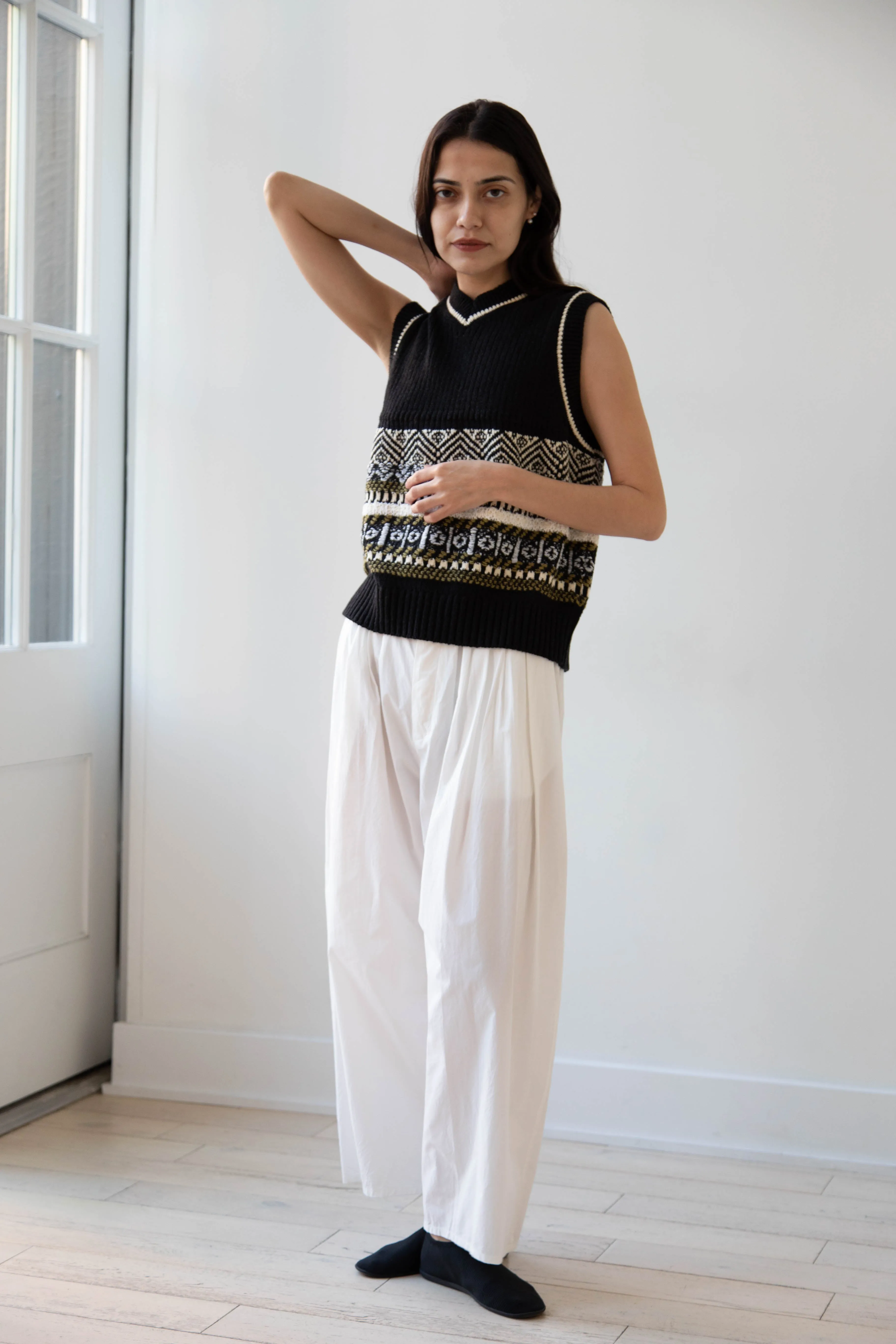 Aseedonclöud | Family Traditions Knit Vest in Black