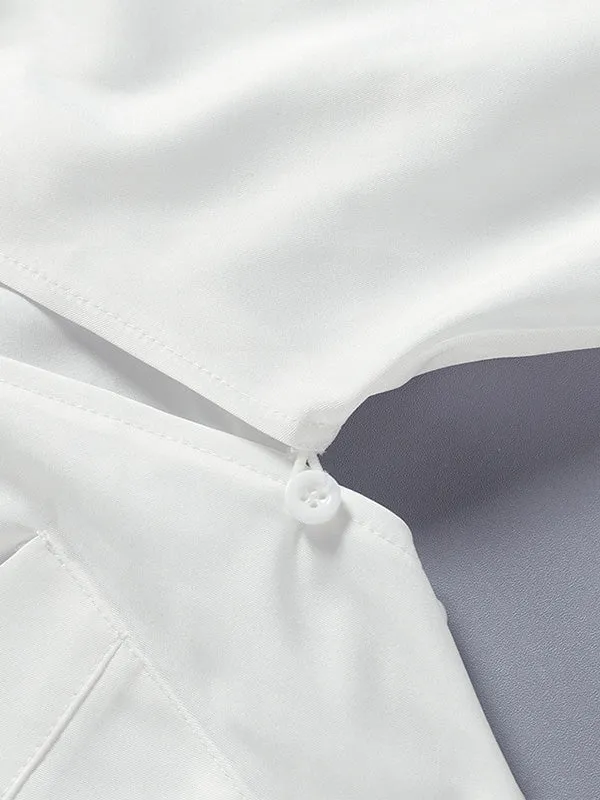 Back Bowknot Cutout Blouse