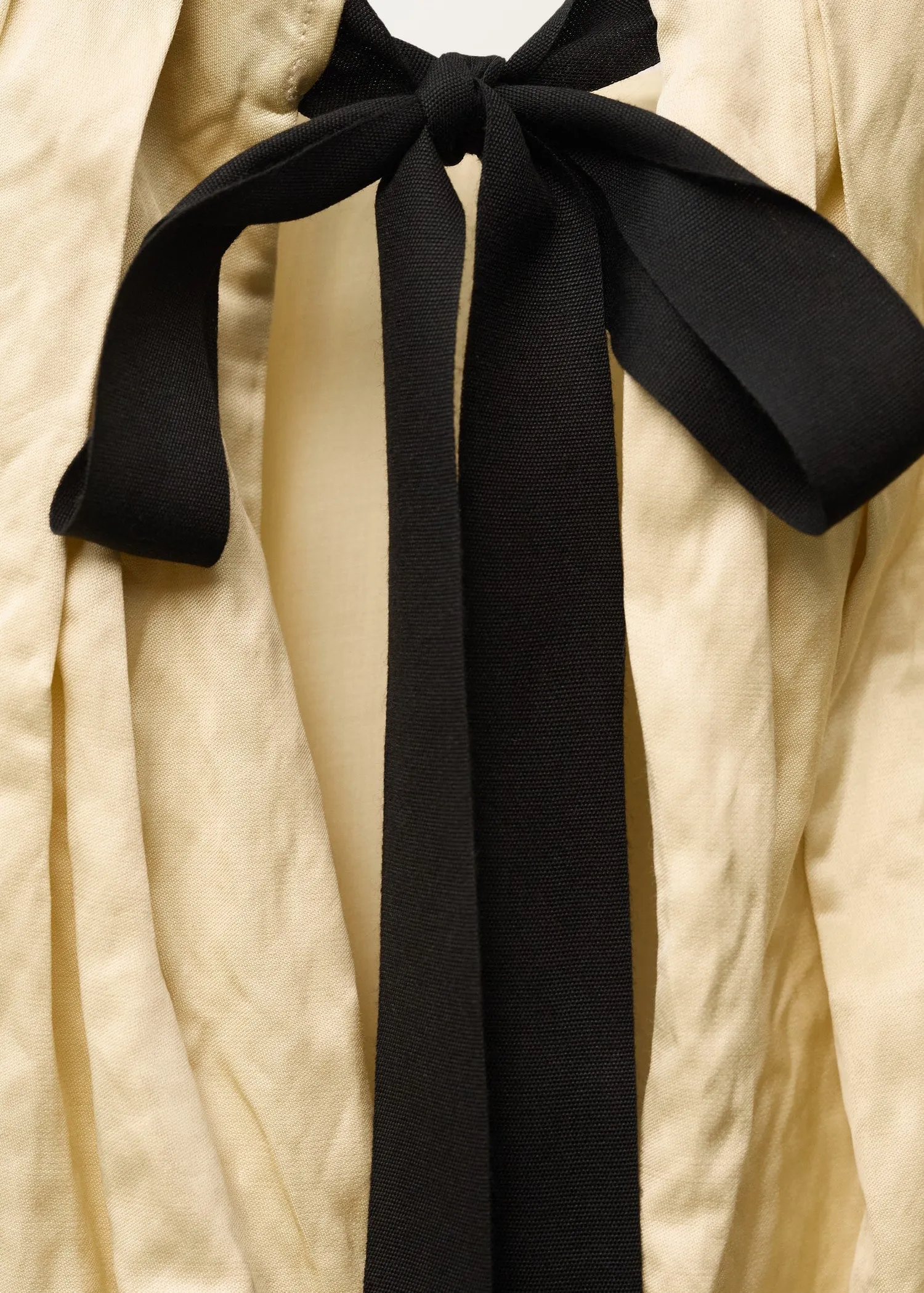 Balloon effect blouse in wrinkled fabric