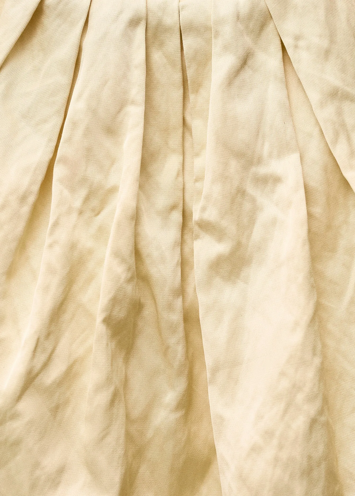 Balloon effect blouse in wrinkled fabric