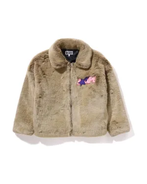 BAPE X Cactus Jack X Don Toliver Faux Fur Jacket
