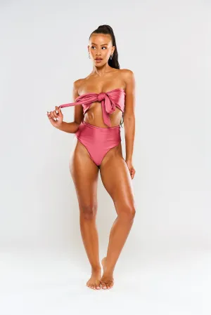 Bast Wrap Top - Rose Quartz Pink