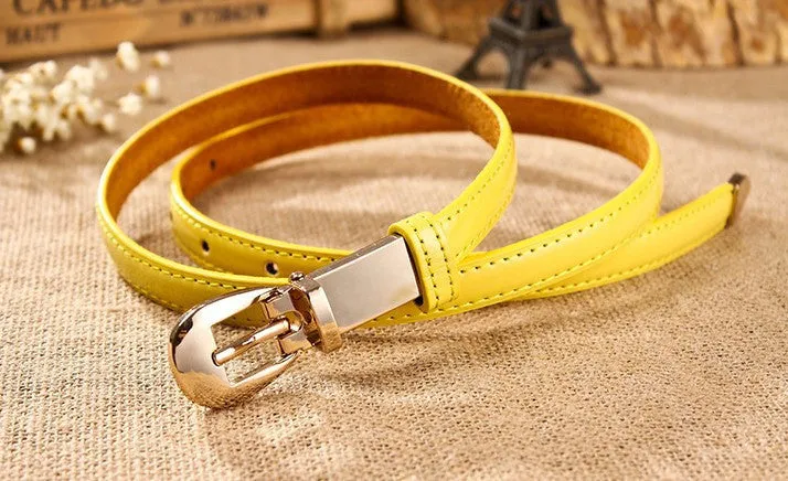 belt for women thin belt in candy color accessory fashionable belt for women