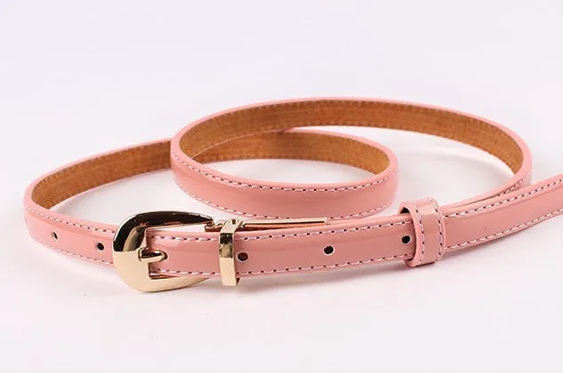 belt for women thin belt in candy color accessory fashionable belt for women