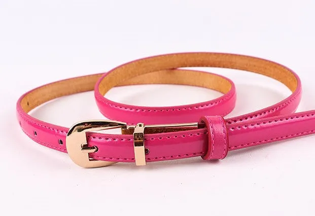 belt for women thin belt in candy color accessory fashionable belt for women