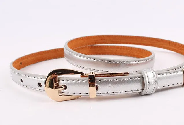 belt for women thin belt in candy color accessory fashionable belt for women