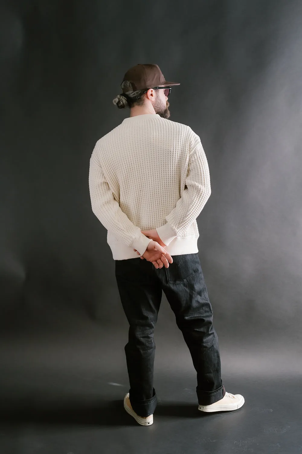 Big Waffle Crew Neck - 14 Ivory