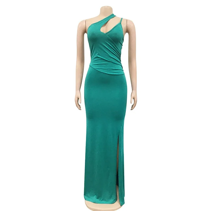 Bonnie Fores Front Slit Maxi Dress