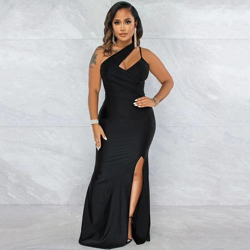 Bonnie Fores Front Slit Maxi Dress