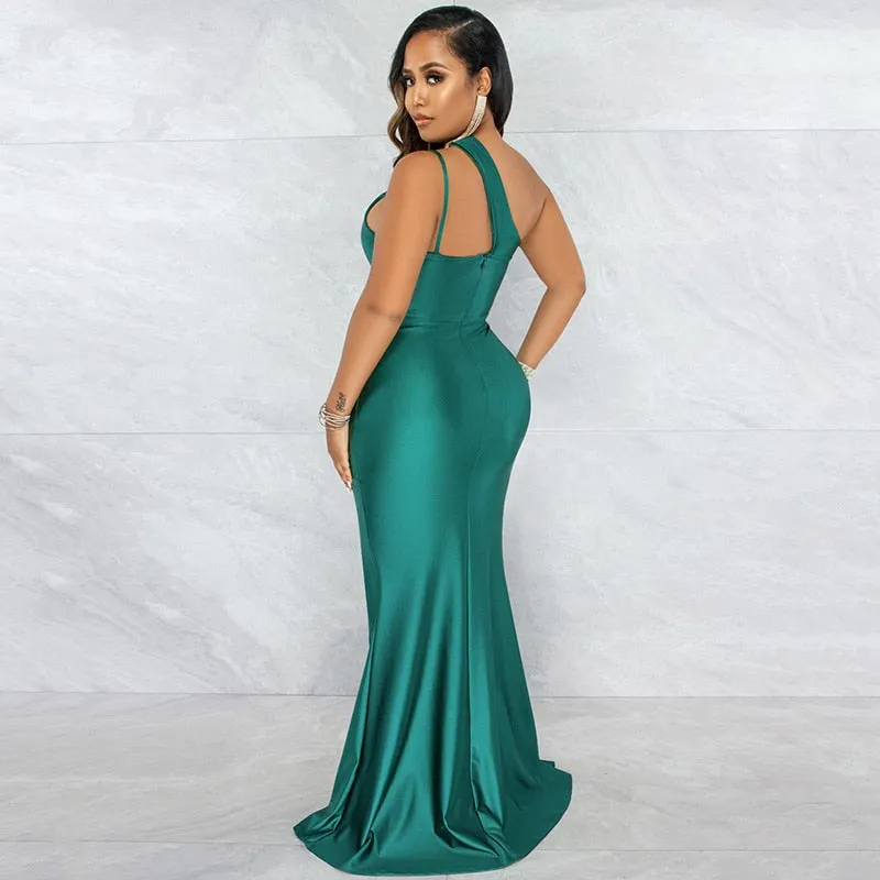 Bonnie Fores Front Slit Maxi Dress