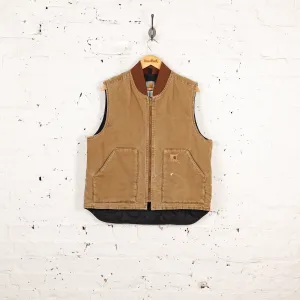Carhartt Work Gilet Vest Jacket - Brown - L