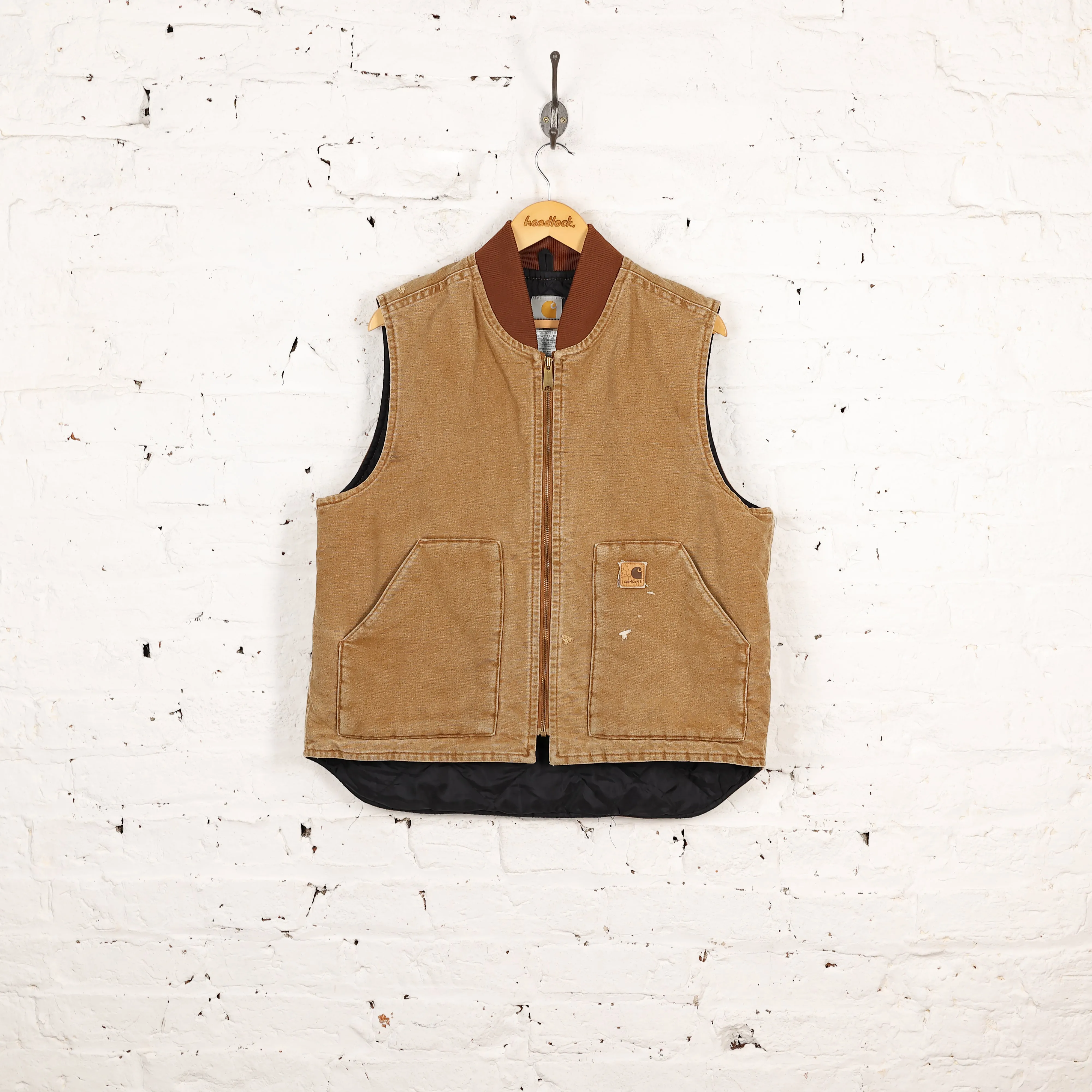 Carhartt Work Gilet Vest Jacket - Brown - L