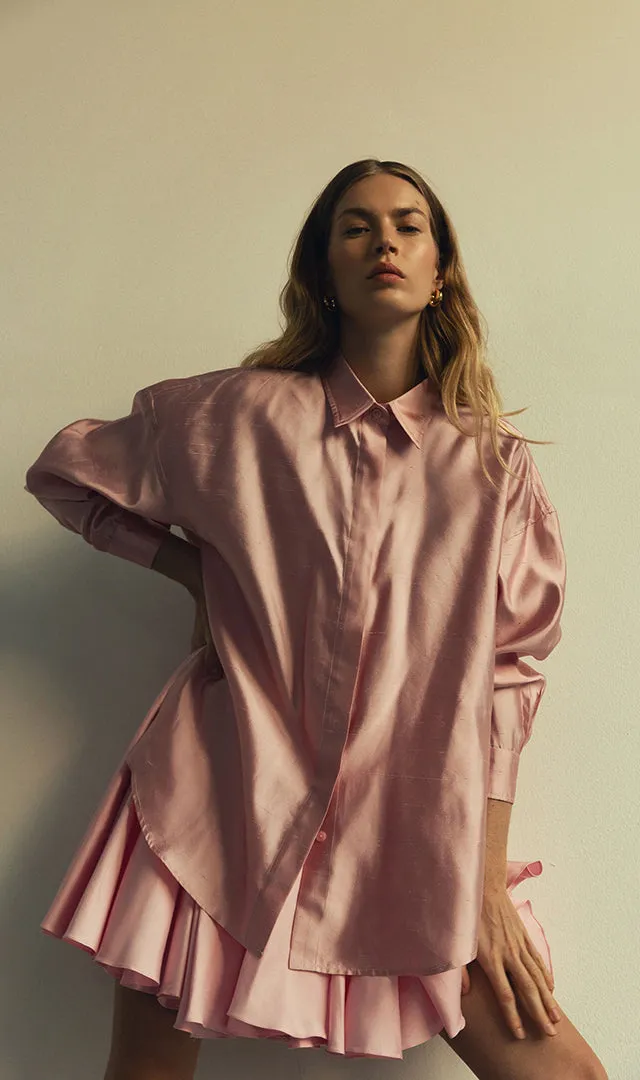 Circle Mini Skirt in Pink
