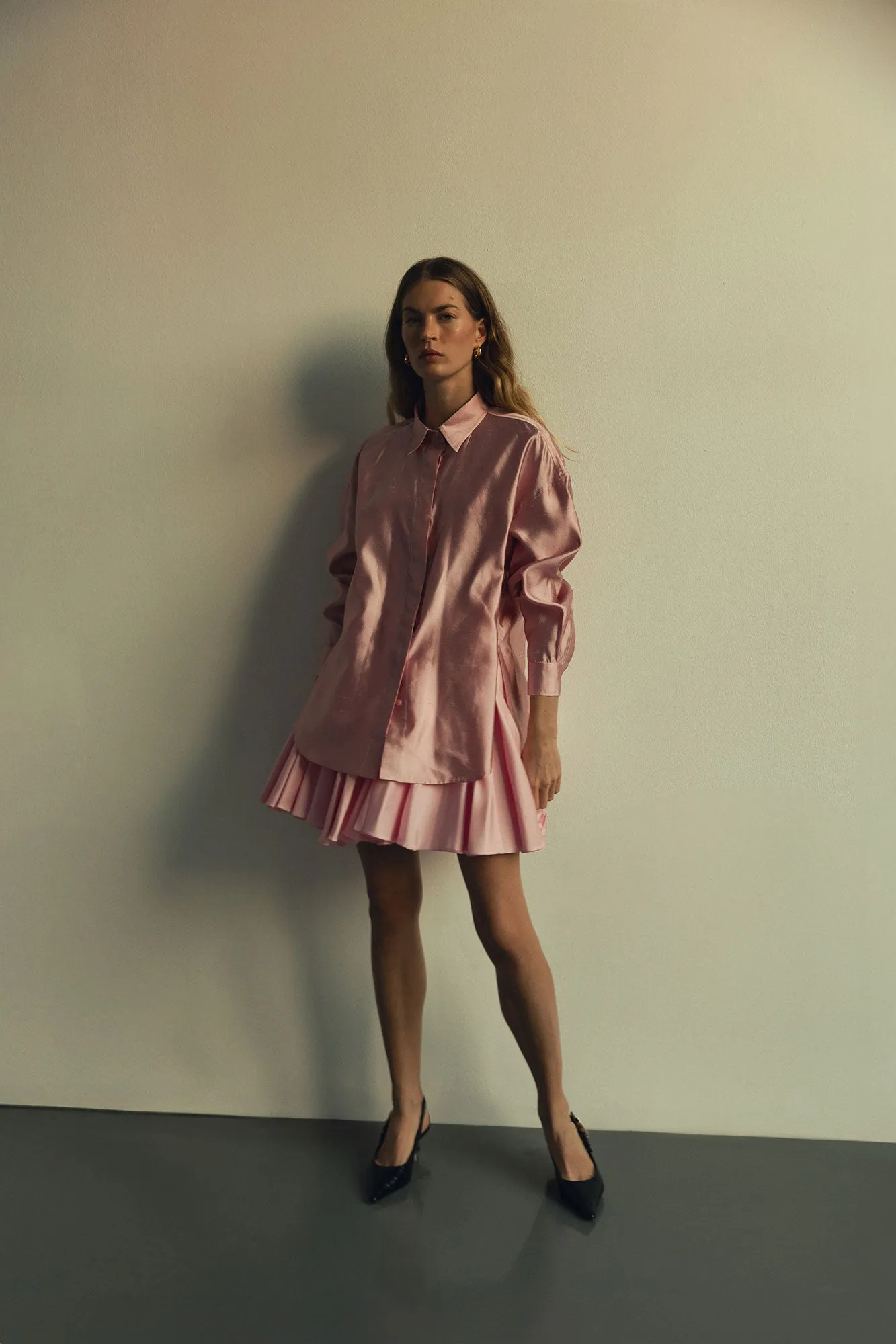 Circle Mini Skirt in Pink